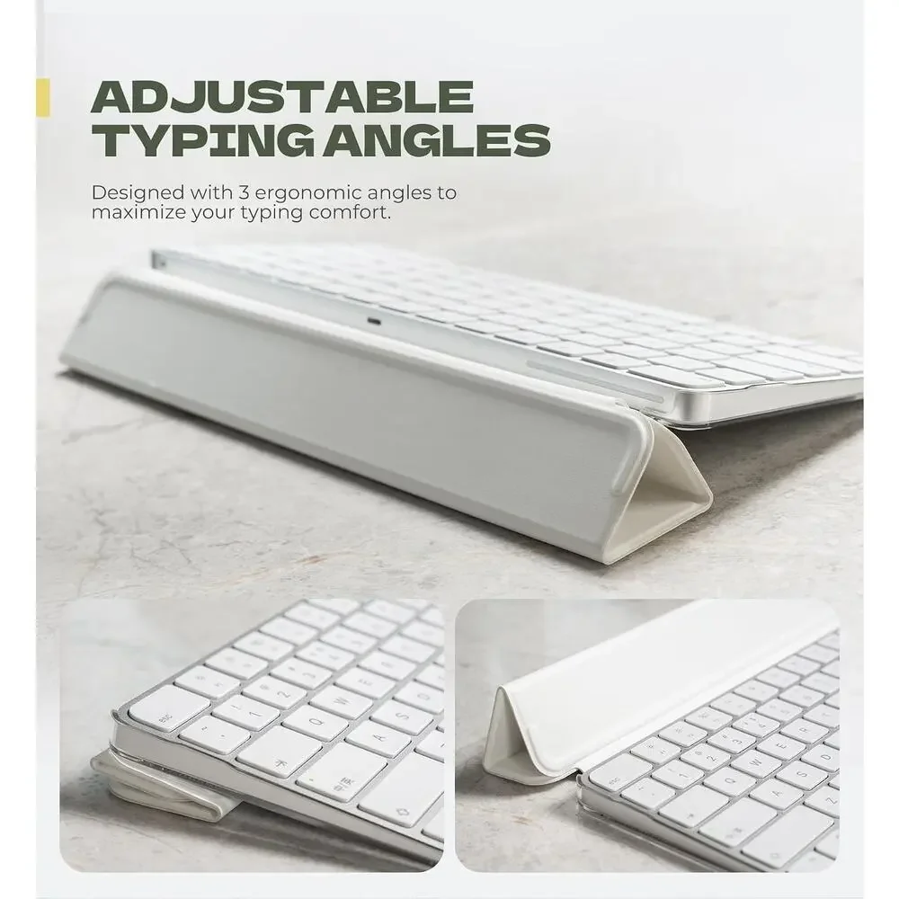 Dexnor Case For Apple Magic Keyboard With Touch ID/Lock Key 2021/2024, White